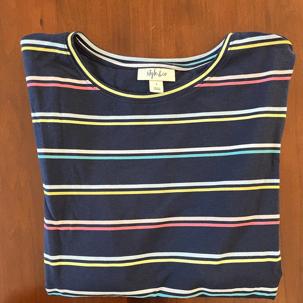 Stripped Long Sleeve Shirt